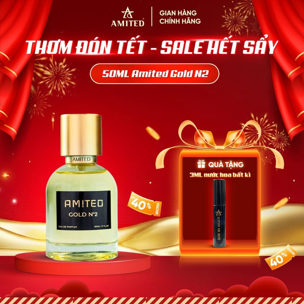 Nước hoa unisex Amited Gold N2