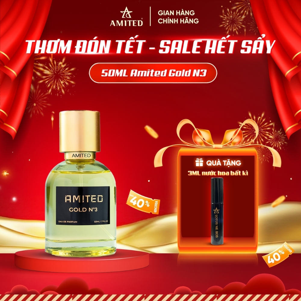 Nước hoa unisex Amited Gold N3